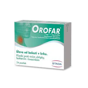 OROFAR Pastilky rozpustné v ústech 24 kusů