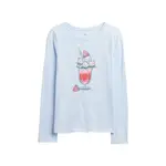 GAP V-SEPT LS VAL GR Dievčenské tričko, svetlomodrá, veľkosť