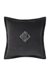 Polštář Ralph Lauren C VELVET Charcoal 50 x 50 cm černá barva