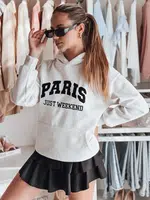 Bluza damska oversize z kapturem PARISSIA szara Dstreet