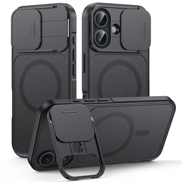 JP CamProtection MagSafe obal s 4.5M SGS certifikátem, iPhone 16, černý