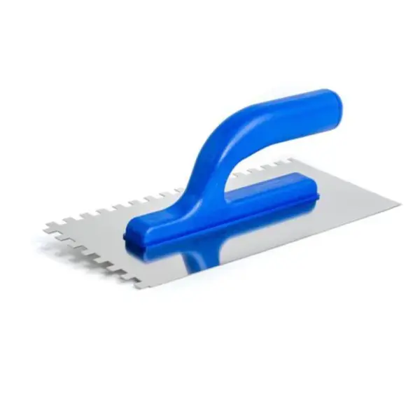 Hladítko nerez, zub 4 mm, 130 x 270 mm, plastová otevřená rukojeť M