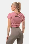 Nebbia Volný Fit & Sporty crop top 583, XS, růžová