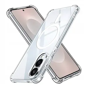 Techsuit Shockproof MagSafe průhledný obal, Samsung Galaxy S25 Edge