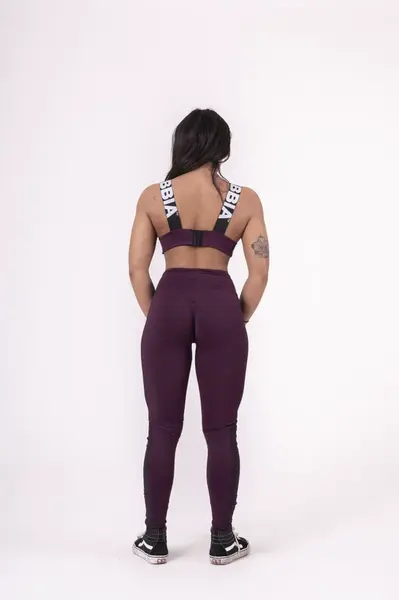 Nebbia Flash-Mesh legíny 663, L, burgundy