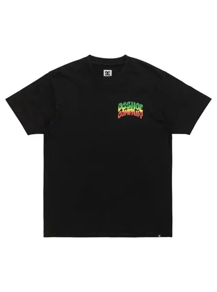 Dc shoes pánské tričko Hot Box Hss Black Rain Wash | Černá | Velikost L