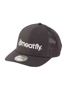 Meatfly kšiltovka Nollie Perfor Cap Grey / White Logo | Šedá | Velikost One Size