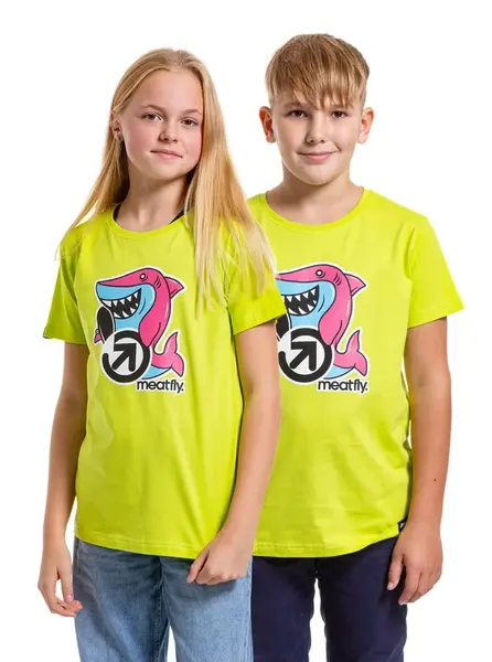 Meatfly dětské tričko Sharky Safety Yellow | Žlutá | Velikost 158 | 100% bavlna