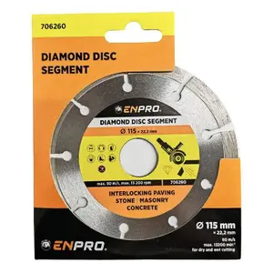 Kotouč diamantový segment Ø 115 x 22.2 mm, ENPRO