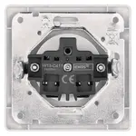 Zásuvka klasická, jednonásobná, bílá