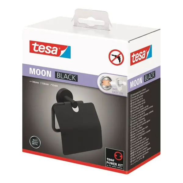 Držák WC papíru, Moon Black, TESA