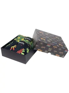 Meatfly pánské trenýrky Agostino Leafs Gift Pack | Černá | Velikost S