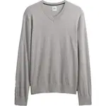 GAP V-FA25 SOLID CORE VEE Pánský bavlněný svetr, šedá, velikost