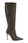 Kozačky Kurt Geiger London Mayfair Point Knee Boot dámské, černá barva, na podpatku, 4992705609