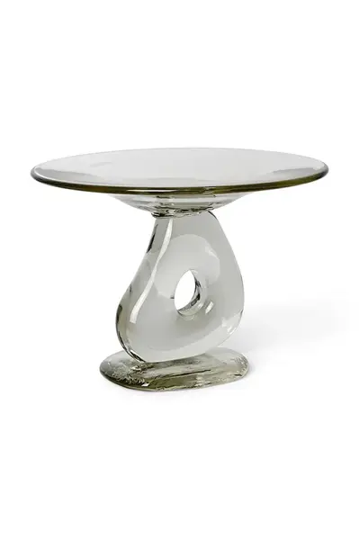 Dekorativní podnos ferm LIVING Damo Glass Centrepiece 21 cm průhledná barva