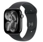 APPLE Watch 11 GPS 46mm Jet Black Aluminium Case with Black Sport Band - S/M
