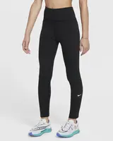 Nike One Big Kids (Girls) Dri-FIT High-Waisted Leggings XS