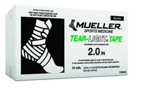 MUELLER Tear-Light® Tape, černá, 5 cm x 6,8 m, 24 ks