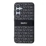 Zadní kryt DKNY PC/TPU Repeat Pattern Tonal Stripe pro Samsung Galaxy S24, černá