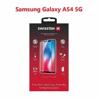 Tvrzené sklo Swissten Full Glue, Color Frame, Case Friendly pro Samsung Galaxy A54 5G, černá