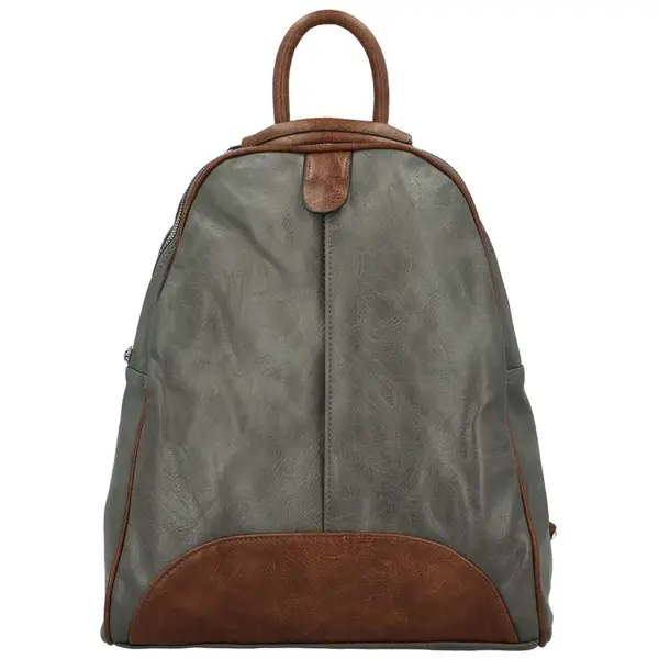 Trendy dámský koženkový kabelko-batůžek Eligio, šedý