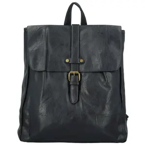 Trendy dámský koženkový batoh Edrian, tmavě modrý