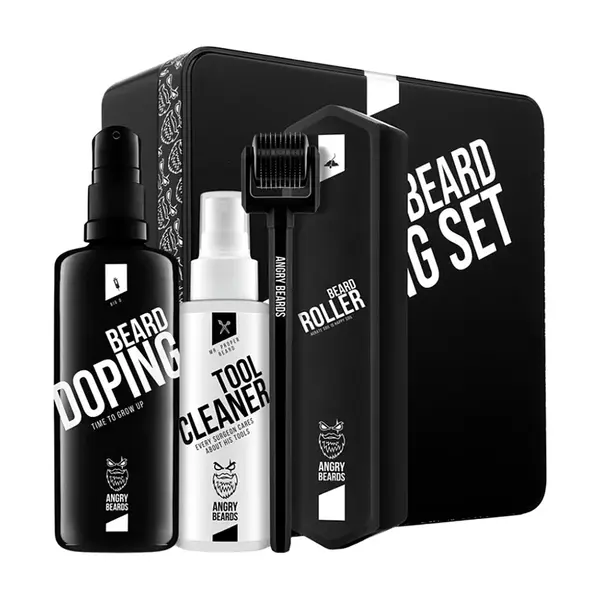 ANGRY BEARDS Beard Growing Dárkové balení pro muže