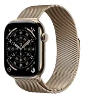APPLE Watch 11 GPS + Cellular 46mm Zlatý titan se zlatým milánským tahem - S/M