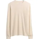 GAP V-FRCH LS WAFFLE MINI LOGO CREW Pánske tričko, béžová, veľkosť