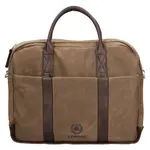 Pánská taška na notebook Lerros Columbus - hnědo-zelená