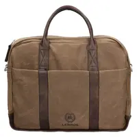 Pánská taška na notebook Lerros Columbus - hnědo-zelená