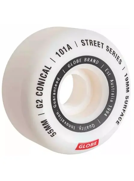 Globe kolečka Goodstock Clay | Bílá | Velikost skate 53 mm