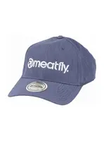 Meatfly kšiltovka Gaten Flexfit Blue / White Logo | Bílá | Velikost One Size