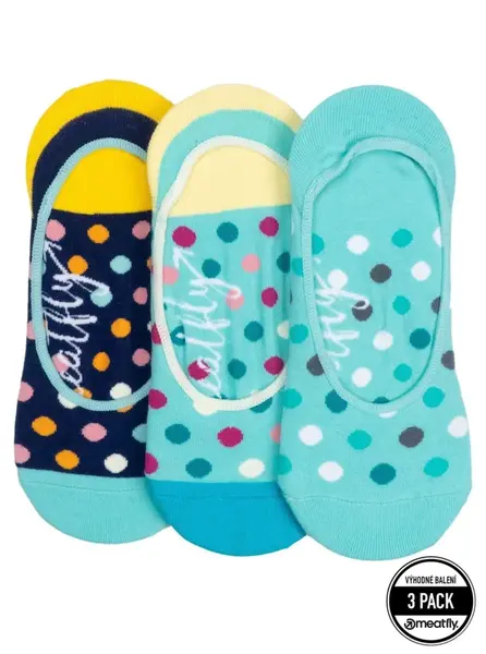 Dámské ponožky meatfly low modrá/tyrkysová one size