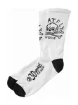 Meatfly ponožky Milliondollarskull White | Bílá | Velikost L