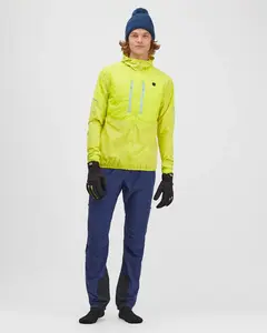 Pánská větruodolná bunda silvini core limetková l