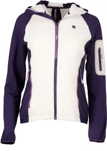 Dámská zateplená mikina gts 405951 bílá/fialová 36