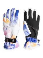Roxy dětské zimní rukavice Jetty Girl Glov Bright White Pansy Pansy Rg | Bílá | Velikost S