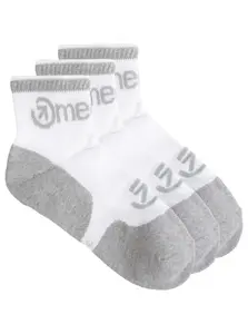 Meatfly ponožky Middle Triple pack White | Bílá | Velikost S