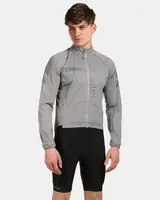 Pánská cyklistická bunda kilpi rainar-m světle šedá s