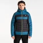 Pánská prošívaná bunda dare2b touring ii černá/modrá xl