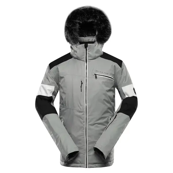 Pánská lyžařská bunda s membránou ptx snow alpine pro dam šedá xl