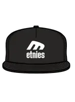 Etnies kšiltovka Icon E Snapback Black / White | Černá | Velikost One Size