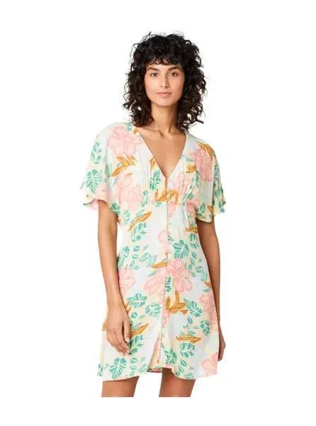 Rip curl dámské mini šaty Follow The Sun Light Orange | Oranžová | Velikost M