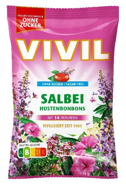 Vivil Šalvěj+14 druhů bylin bez cukru 120g