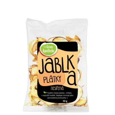 Green Apotheke Jablka plátky bez cukru a SO2 50g