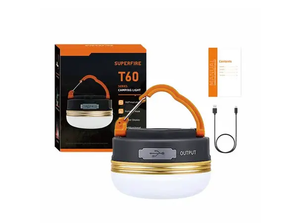 Svítilna SUPERFIRE T60-A - rozbaleno - poškozený obal