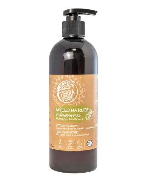 TIERRA VERDE Tekuté mydlo na ruky – BIO vavrín 480 ml