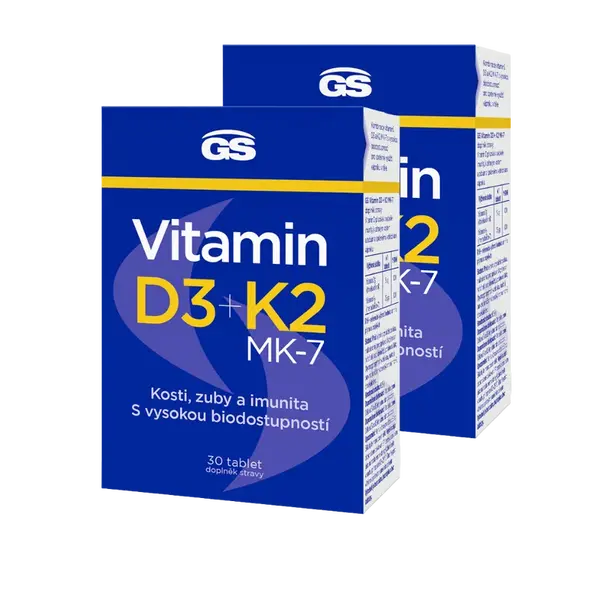 GS Vitamin D3 + K2, 60 tablet