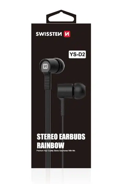 SLUCHÁTKA SWISSTEN EARBUDS RAINBOW YS-D2 black
